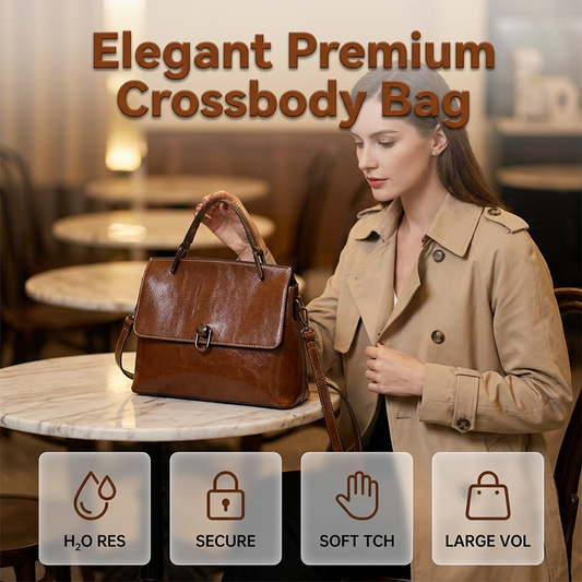 📢📢50% OFF !! ⏰Women's Oil Wax Leather Crossbody Bag