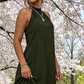 📢📢50% OFF !! ⏰Women's Halter Neck Sleeveless Asymmetrical Dress