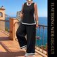 📢📢40% OFF !! ⏰Women's Sleeveless Top & Wide-Leg Pants Suit