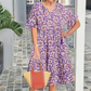 📢📢50% OFF !! ⏰V-Neck Printed Midi Dress