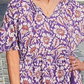 📢📢50% OFF !! ⏰V-Neck Printed Midi Dress