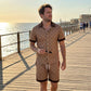 📢📢35% OFF !! ⏰Men's Printed 2-Piece Summer Set