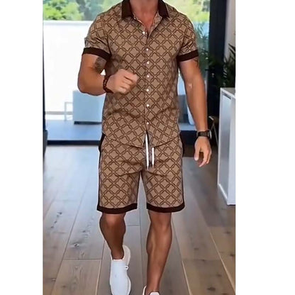 📢📢35% OFF !! ⏰Men's Printed 2-Piece Summer Set