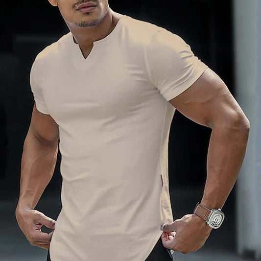 📢📢50% OFF !! ⏰Casual Solid Color Athletic T-Shirt for Men
