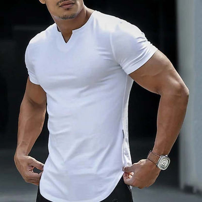 📢📢50% OFF !! ⏰Casual Solid Color Athletic T-Shirt for Men