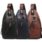 📢📢50% OFF !! ⏰Men's Lightweight PU Leather Chest Bag