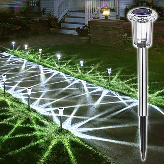 📢📢50% OFF !! ⏰6 PCS Solar Waterproof Landscape Lights for Outdoor Courtyard