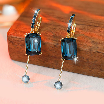 📢📢50% OFF !! ⏰Elegant Vintage Synthetic Diamond Drop Earrings