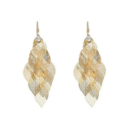 📢📢50% OFF !! ⏰Women's Elegant Cascading Hollow Leaf Earrings