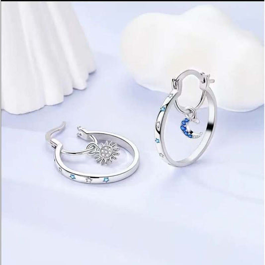📢📢50% OFF !! ⏰Celestial Double Layer Hoop Earrings