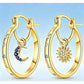 📢📢50% OFF !! ⏰Celestial Double Layer Hoop Earrings