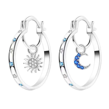 📢📢50% OFF !! ⏰Celestial Double Layer Hoop Earrings