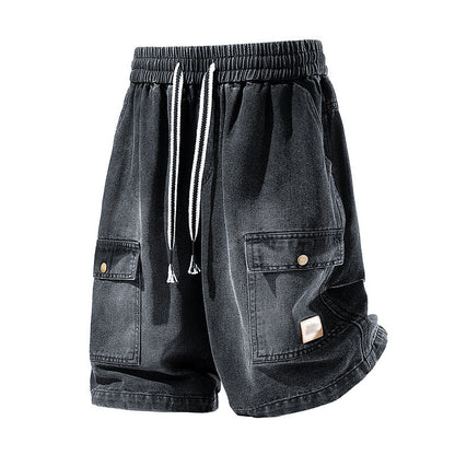 📢📢40% OFF !! ⏰Men‘s High Street Loose Denim Shorts