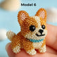 📢📢50% OFF !! ⏰Colorful Beaded 3D Dog Model Kit