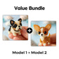 📢📢50% OFF !! ⏰Colorful Beaded 3D Dog Model Kit