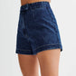 📢📢50% OFF !! ⏰Women's Casual Denim Two-Piece Sleeveless Top & Shorts Set