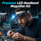 📢📢40% OFF !! ⏰LED Headband Magnifier with 4 Lenses