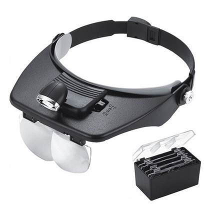 📢📢40% OFF !! ⏰LED Headband Magnifier with 4 Lenses