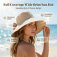 📢📢50% OFF !! ⏰Women's Bowknot Wide Brim Sun Protective Hat