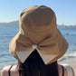 📢📢50% OFF !! ⏰Women's Bowknot Wide Brim Sun Protective Hat