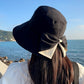 📢📢50% OFF !! ⏰Women's Bowknot Wide Brim Sun Protective Hat