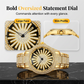 📢📢40% OFF !! ⏰Men's Iced-Out Rotating Dial Watch