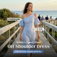 📢📢50% OFF !! ⏰Women's Elegant Striped Off Shoulder Dress