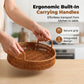 📢📢50% OFF !! ⏰Round Imitation Rattan Serving Basket with Handles