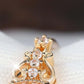 📢📢50% OFF !! ⏰Vintage Hollow Pattern Ring with Oval Rhinestone