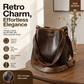 📢📢50% OFF !! ⏰Women's Vintage Large-Capacity Shoulder Bucket Bag
