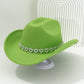 📢📢50% OFF !! ⏰Women's Rhinestone Heart Cowboy Hat Elegant French Jazz Fedora