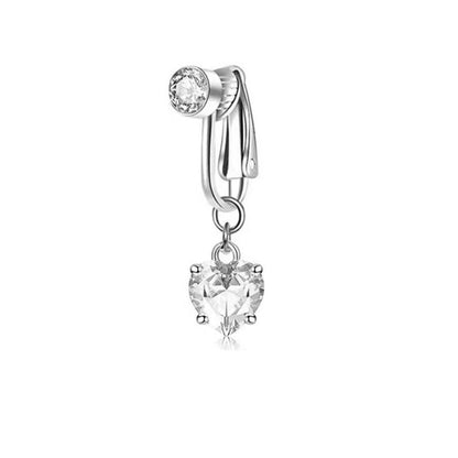 📢📢50% OFF !! ⏰Non Piercing Belly Button Ring Clip on Navel Ring