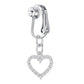 📢📢50% OFF !! ⏰Non Piercing Belly Button Ring Clip on Navel Ring