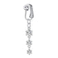 📢📢50% OFF !! ⏰Non Piercing Belly Button Ring Clip on Navel Ring