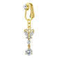 📢📢50% OFF !! ⏰Non Piercing Belly Button Ring Clip on Navel Ring