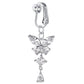 📢📢50% OFF !! ⏰Non Piercing Belly Button Ring Clip on Navel Ring