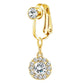 📢📢50% OFF !! ⏰Non Piercing Belly Button Ring Clip on Navel Ring