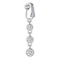 📢📢50% OFF !! ⏰Non Piercing Belly Button Ring Clip on Navel Ring