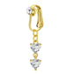 📢📢50% OFF !! ⏰Non Piercing Belly Button Ring Clip on Navel Ring