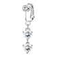 📢📢50% OFF !! ⏰Non Piercing Belly Button Ring Clip on Navel Ring