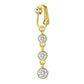 📢📢50% OFF !! ⏰Non Piercing Belly Button Ring Clip on Navel Ring