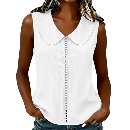📢📢50% OFF !! ⏰Women's Elegant Summer Lace Trim Blouse