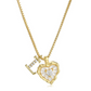 📢📢50% OFF !! ⏰Heart Shaped Letters Micro Pave Chain Necklace