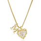 📢📢50% OFF !! ⏰Heart Shaped Letters Micro Pave Chain Necklace