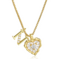 📢📢50% OFF !! ⏰Heart Shaped Letters Micro Pave Chain Necklace