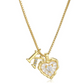 📢📢50% OFF !! ⏰Heart Shaped Letters Micro Pave Chain Necklace