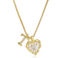 📢📢50% OFF !! ⏰Heart Shaped Letters Micro Pave Chain Necklace