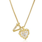 📢📢50% OFF !! ⏰Heart Shaped Letters Micro Pave Chain Necklace