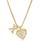 📢📢50% OFF !! ⏰Heart Shaped Letters Micro Pave Chain Necklace