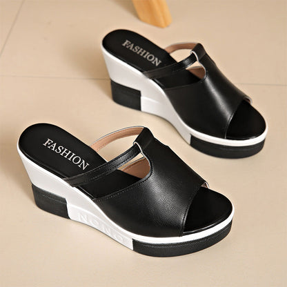 📢📢40% OFF !! ⏰Women's Elegant Platform Wedge Sandals